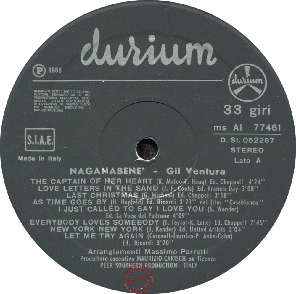 Оцифровка винила: Gil Ventura (1986) Naganabene Оцифровка винила: Gil Ventura (1986) Naganabene