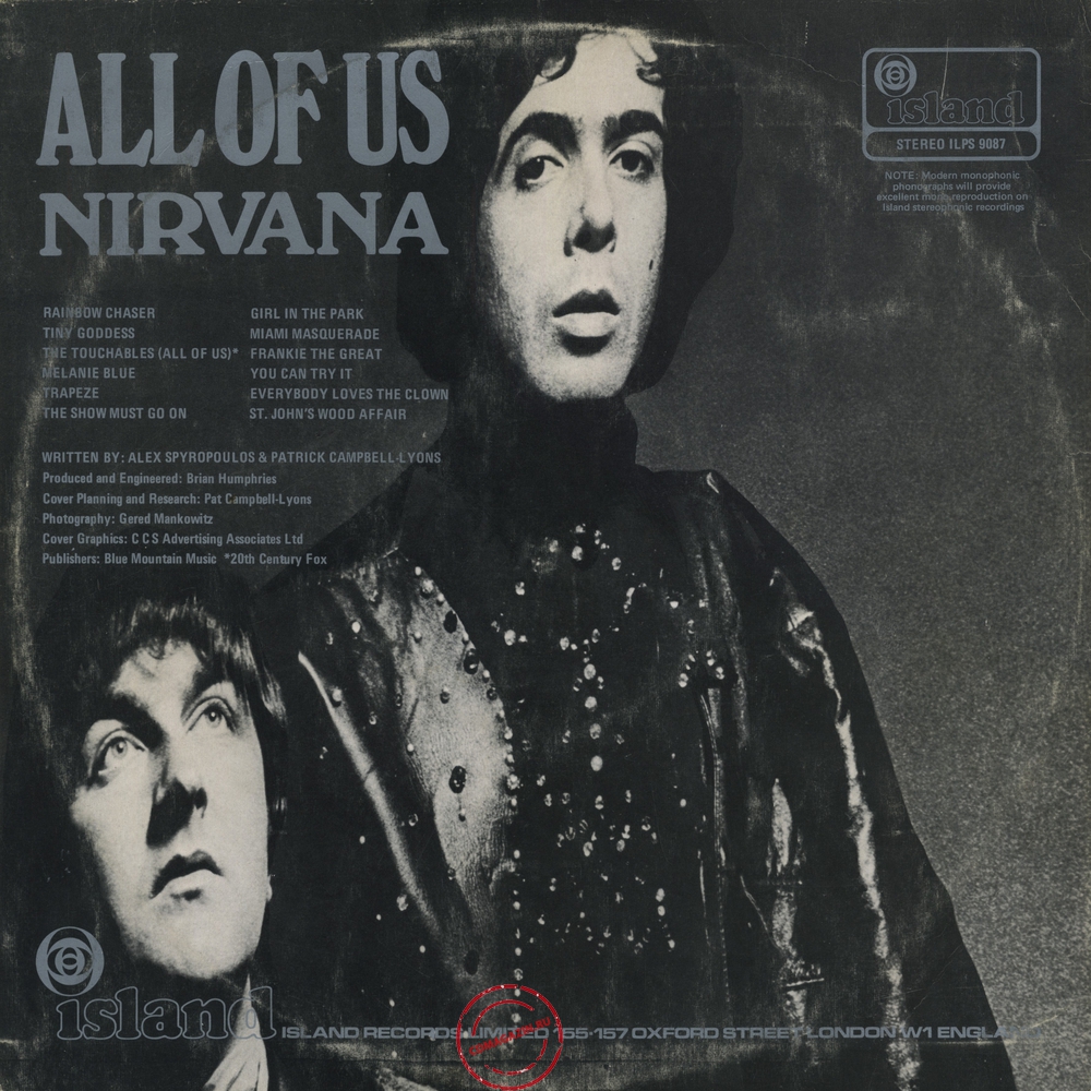 Оцифровка винила: Nirvana (2) (1968) All Of Us Оцифровка винила: Nirvana (2) (1968) All Of Us
