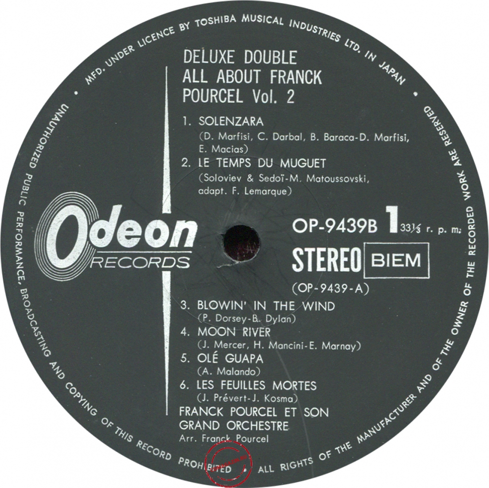 Оцифровка винила: Franck Pourcel (1970) All About Franck Pourcel Vol.2 Оцифровка винила: Franck Pourcel (1970) All About Franck Pourcel Vol.2