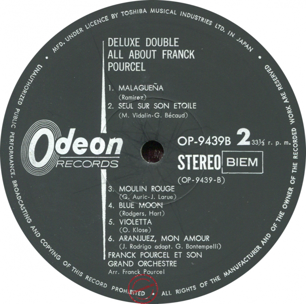Оцифровка винила: Franck Pourcel (1970) All About Franck Pourcel Vol.2 Оцифровка винила: Franck Pourcel (1970) All About Franck Pourcel Vol.2