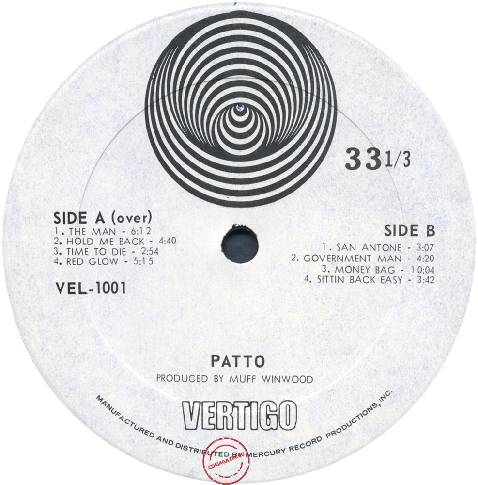 Оцифровка винила: Patto (2) (1970) Patto