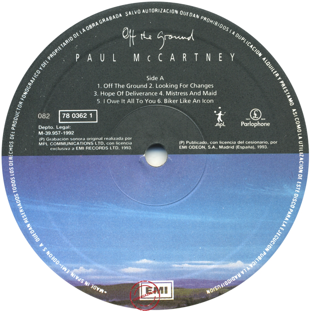 Оцифровка винила: Paul McCartney (1993) Off The Ground