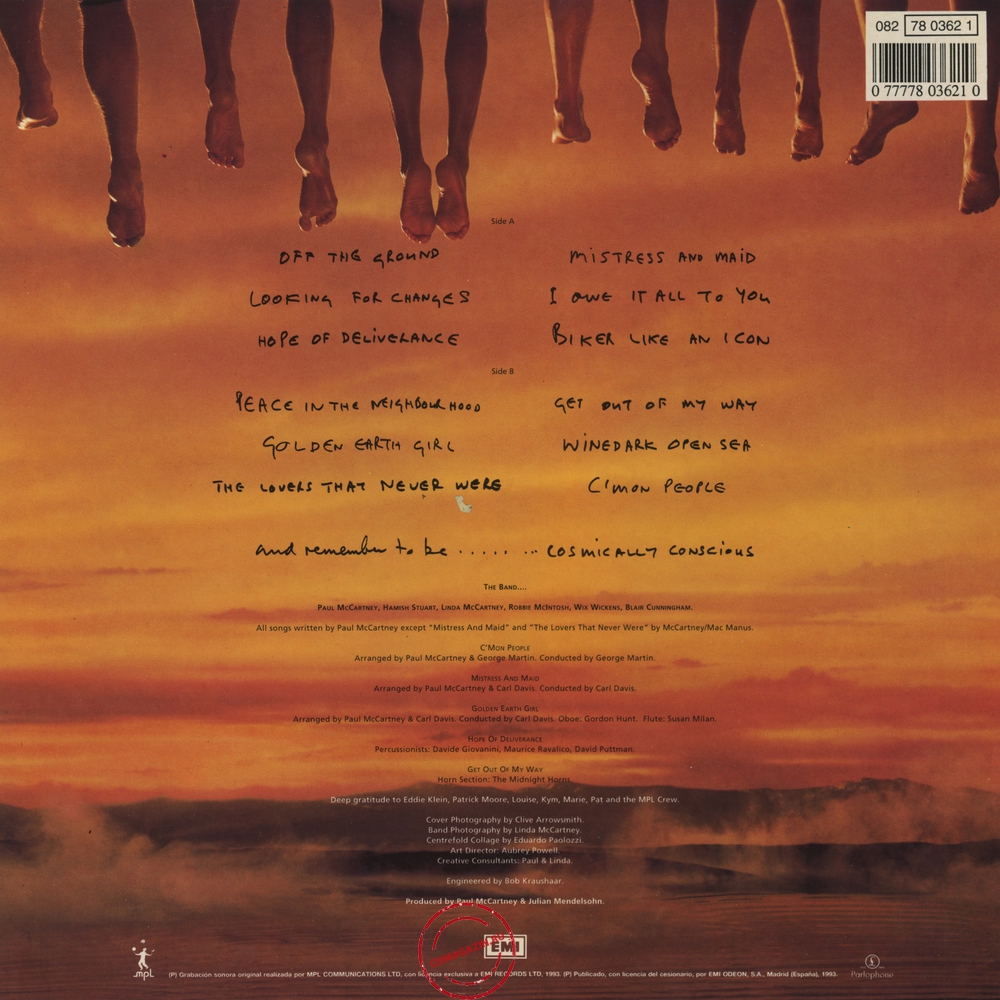 Оцифровка винила: Paul McCartney (1993) Off The Ground Оцифровка винила: Paul McCartney (1993) Off The Ground