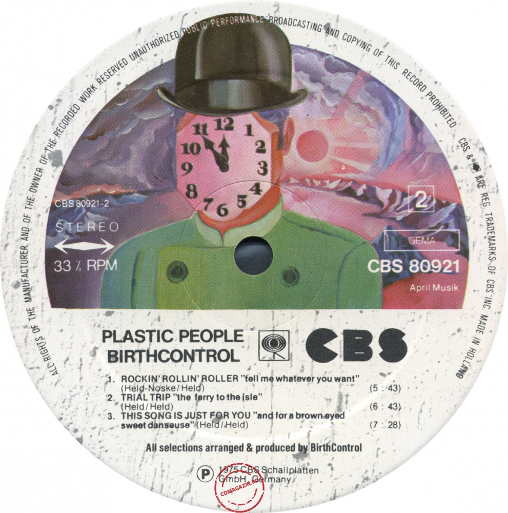 Оцифровка винила: Birth Control (1975) Plastic People