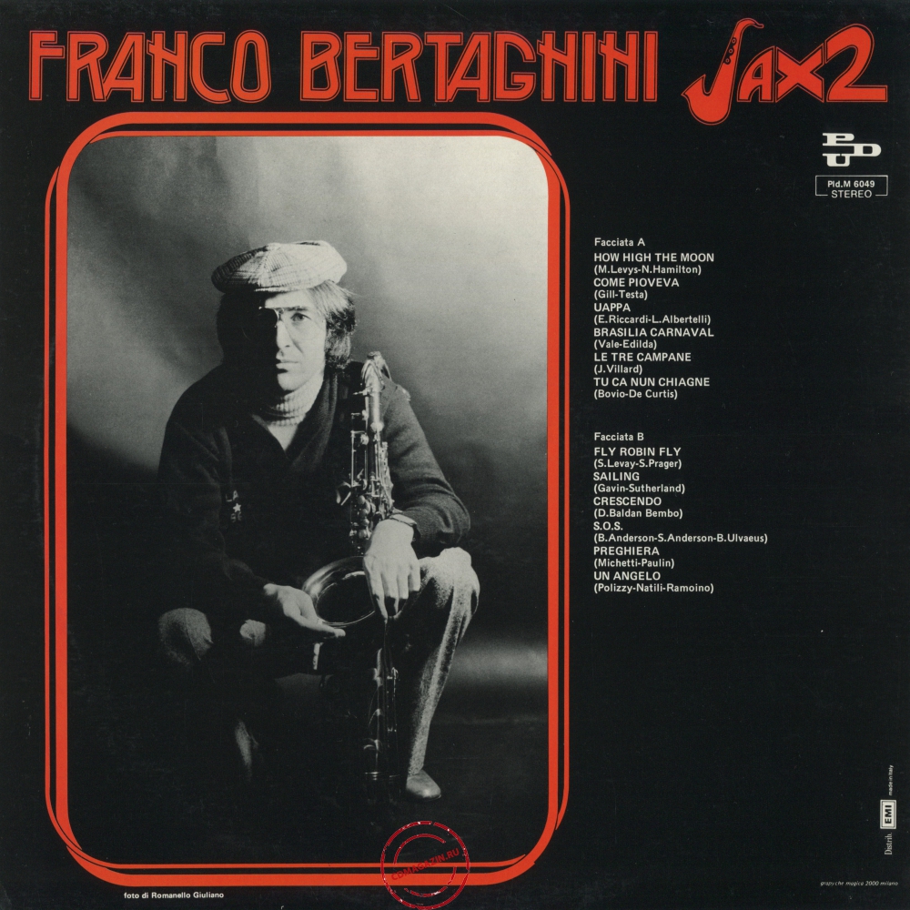 Оцифровка винила: Franco Bertagnini (1976) Sax 2 Оцифровка винила: Franco Bertagnini (1976) Sax 2