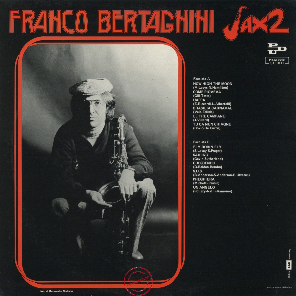 Оцифровка винила: Franco Bertagnini (1976) Sax 2