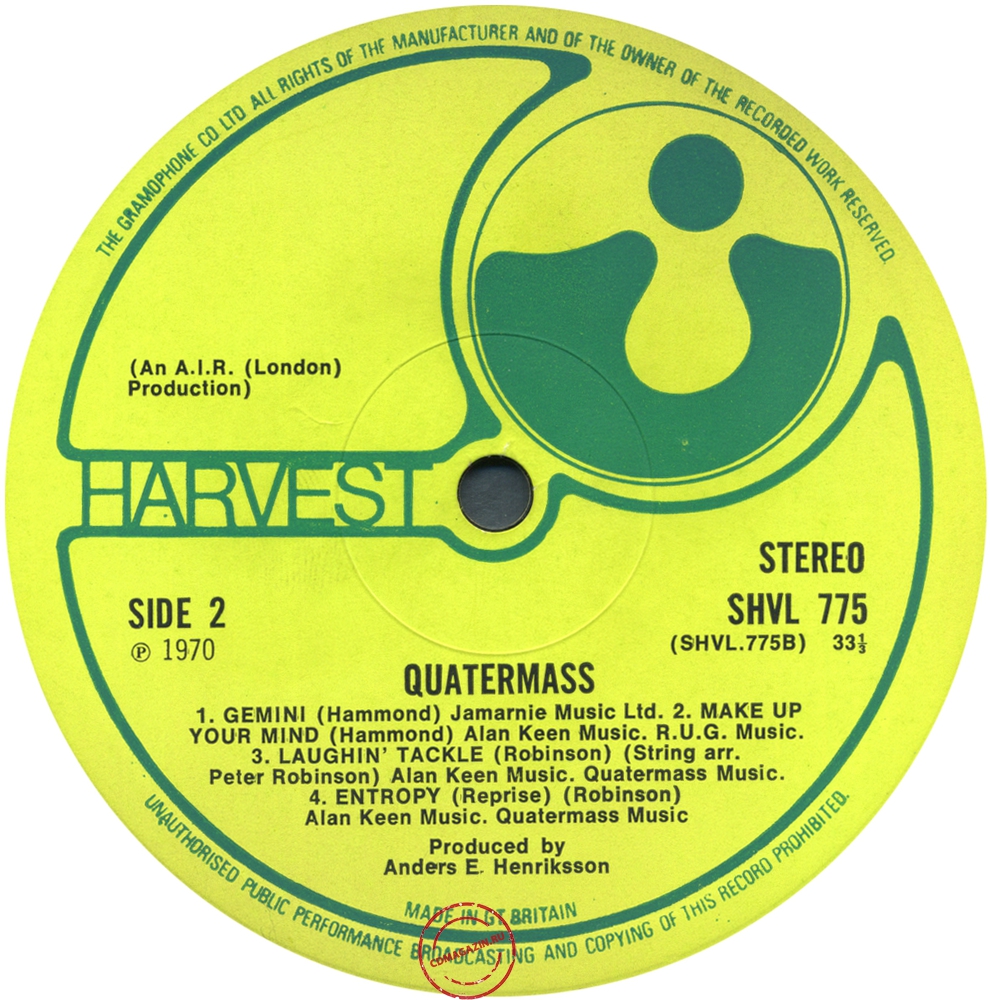 Оцифровка винила: Quatermass (3) (1970) Quatermass Оцифровка винила: Quatermass (3) (1970) Quatermass