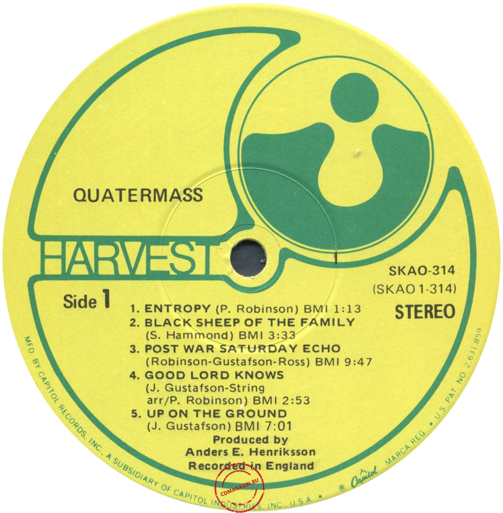 Оцифровка винила: Quatermass (3) (1970) Quatermass Оцифровка винила: Quatermass (3) (1970) Quatermass