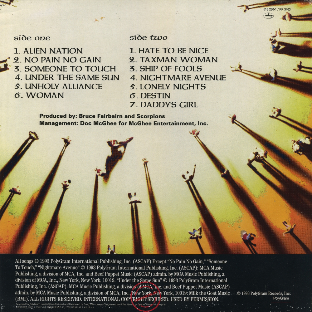 Оцифровка винила: Scorpions (1993) Face The Heat Оцифровка винила: Scorpions (1993) Face The Heat