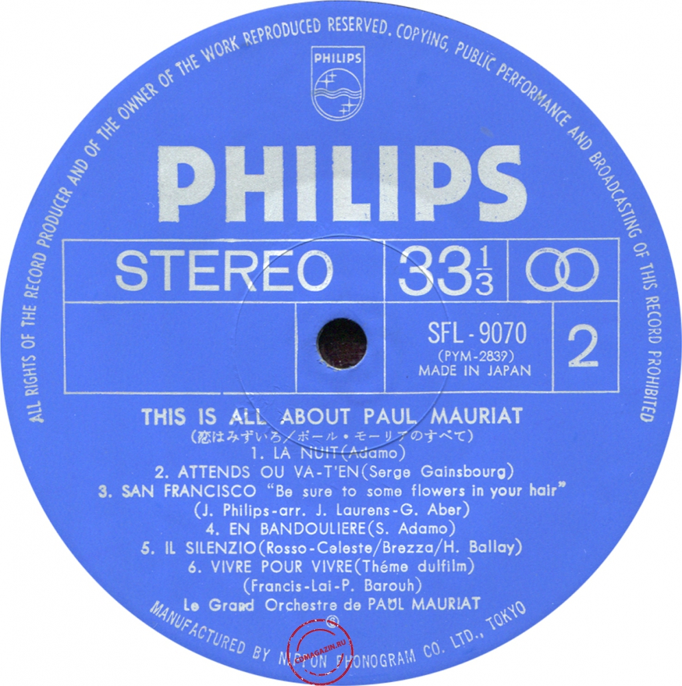 Оцифровка винила: Paul Mauriat (1967) Blooming Hits Оцифровка винила: Paul Mauriat (1967) Blooming Hits