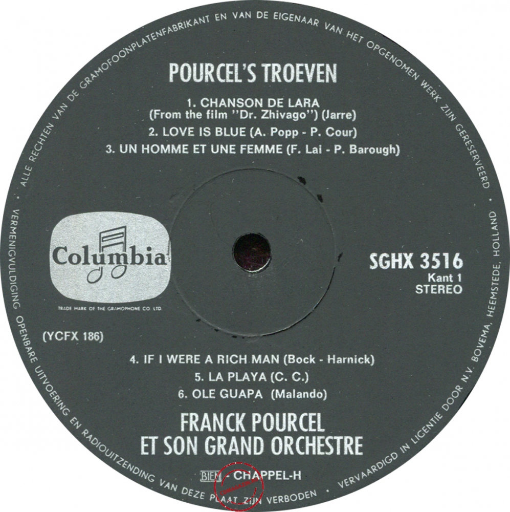 Оцифровка винила: Franck Pourcel (1968) Pourcel's Troeven