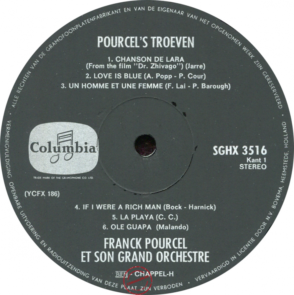 Оцифровка винила: Franck Pourcel (1968) Pourcel's Troeven Оцифровка винила: Franck Pourcel (1968) Pourcel's Troeven