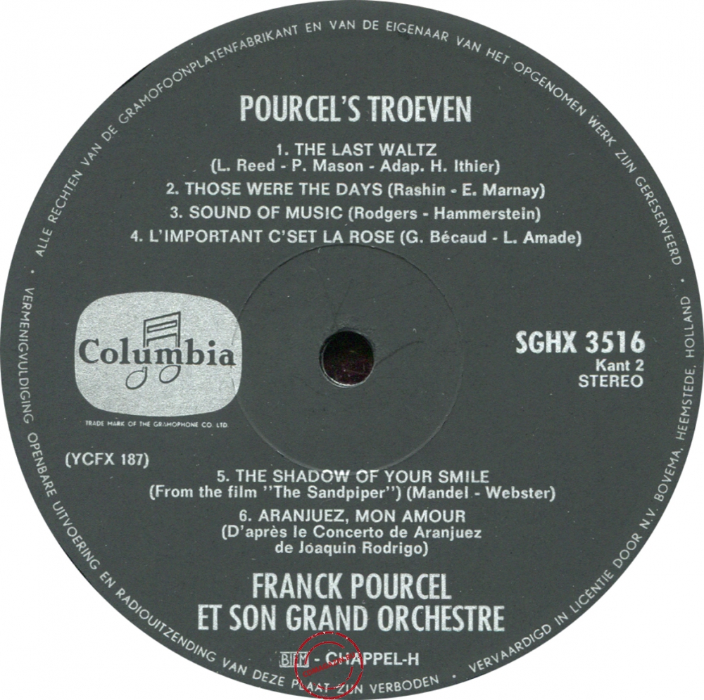 Оцифровка винила: Franck Pourcel (1968) Pourcel's Troeven