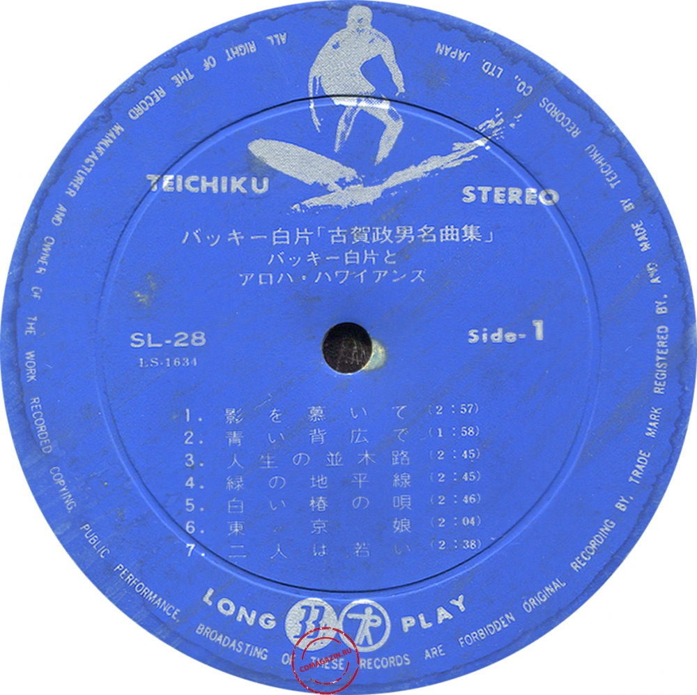 Оцифровка винила: Buckie Shirakata & His Aloha Hawaiians (1970) Koga Melody Оцифровка винила: Buckie Shirakata & His Aloha Hawaiians (1970) Koga Melody