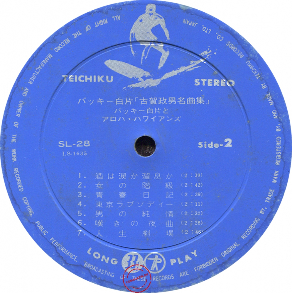 Оцифровка винила: Buckie Shirakata & His Aloha Hawaiians (1970) Koga Melody Оцифровка винила: Buckie Shirakata & His Aloha Hawaiians (1970) Koga Melody