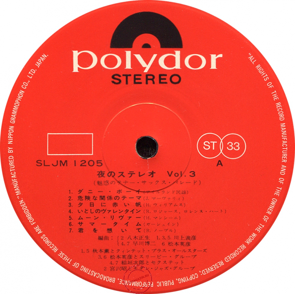 Оцифровка винила: VA Yoru No Stereo Vol. 3 (1965) Miwakuno Tenor Sax Parade Оцифровка винила: VA Yoru No Stereo Vol. 3 (1965) Miwakuno Tenor Sax Parade
