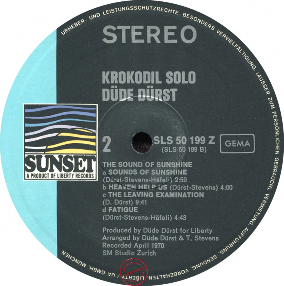 Оцифровка винила: Dude Durst (1970) Krokodil Solo Оцифровка винила: Dude Durst (1970) Krokodil Solo