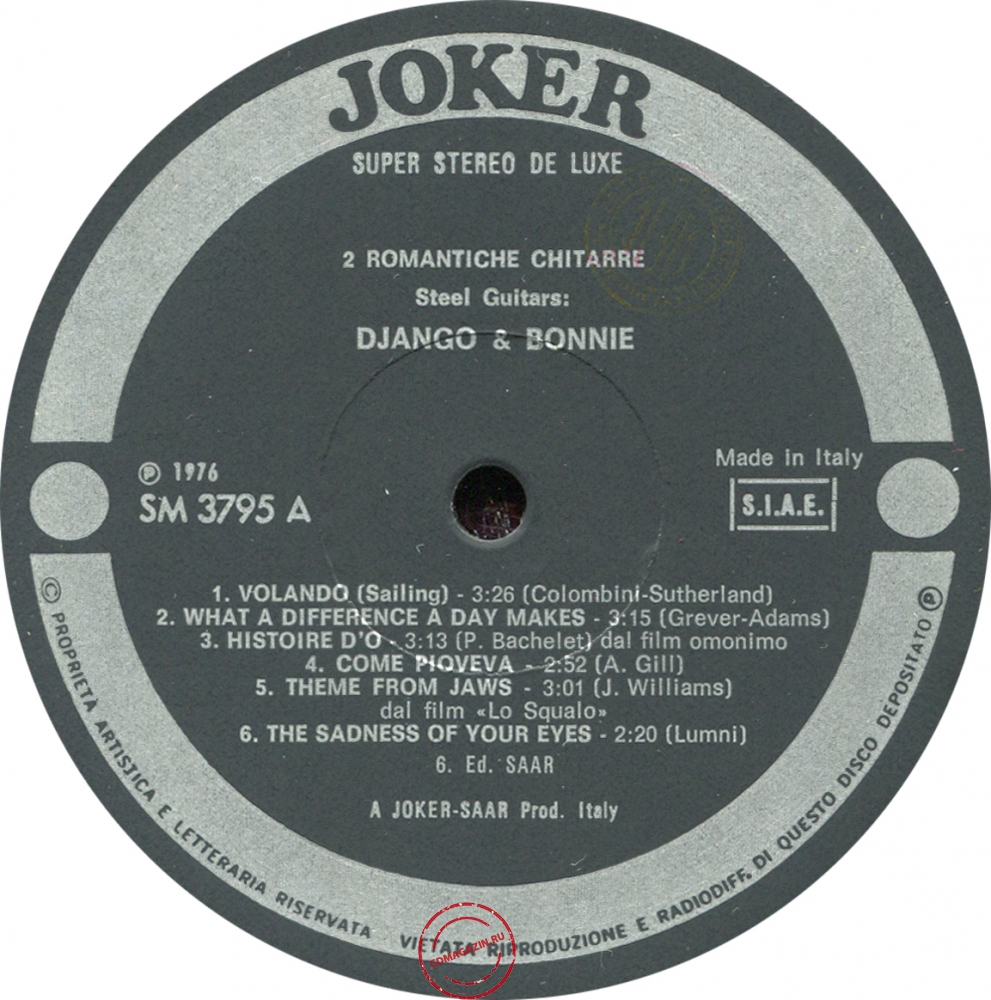 Оцифровка винила: Django & Bonnie (1976) 4ª Raccolta Оцифровка винила: Django & Bonnie (1976) 4ª Raccolta