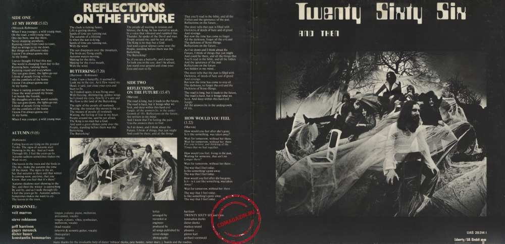 Оцифровка винила: Twenty Sixty Six And Then (1972) Reflections On The Future Оцифровка винила: Twenty Sixty Six And Then (1972) Reflections On The Future