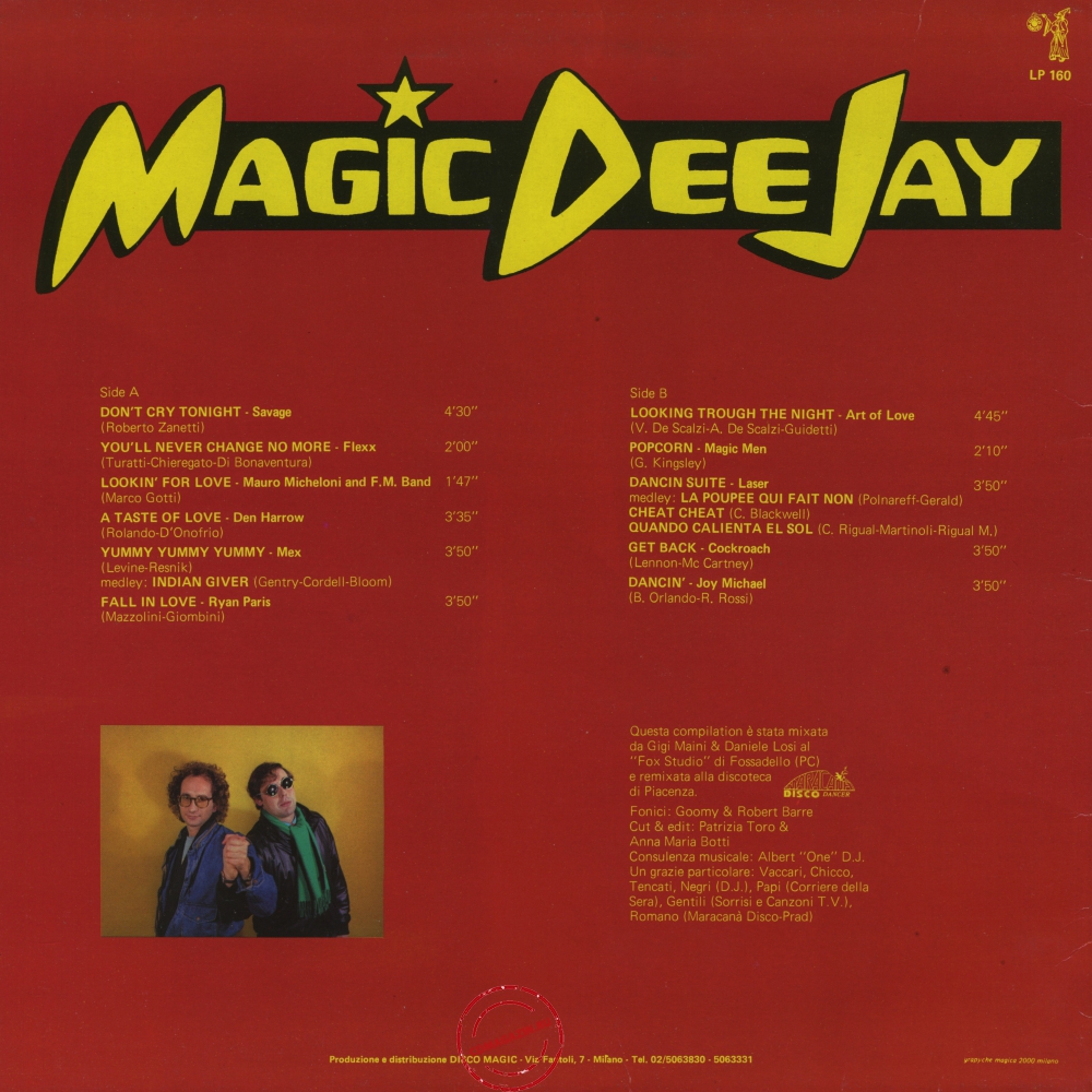 Оцифровка винила: VA Magic Dee Jay (1984) Disco TV