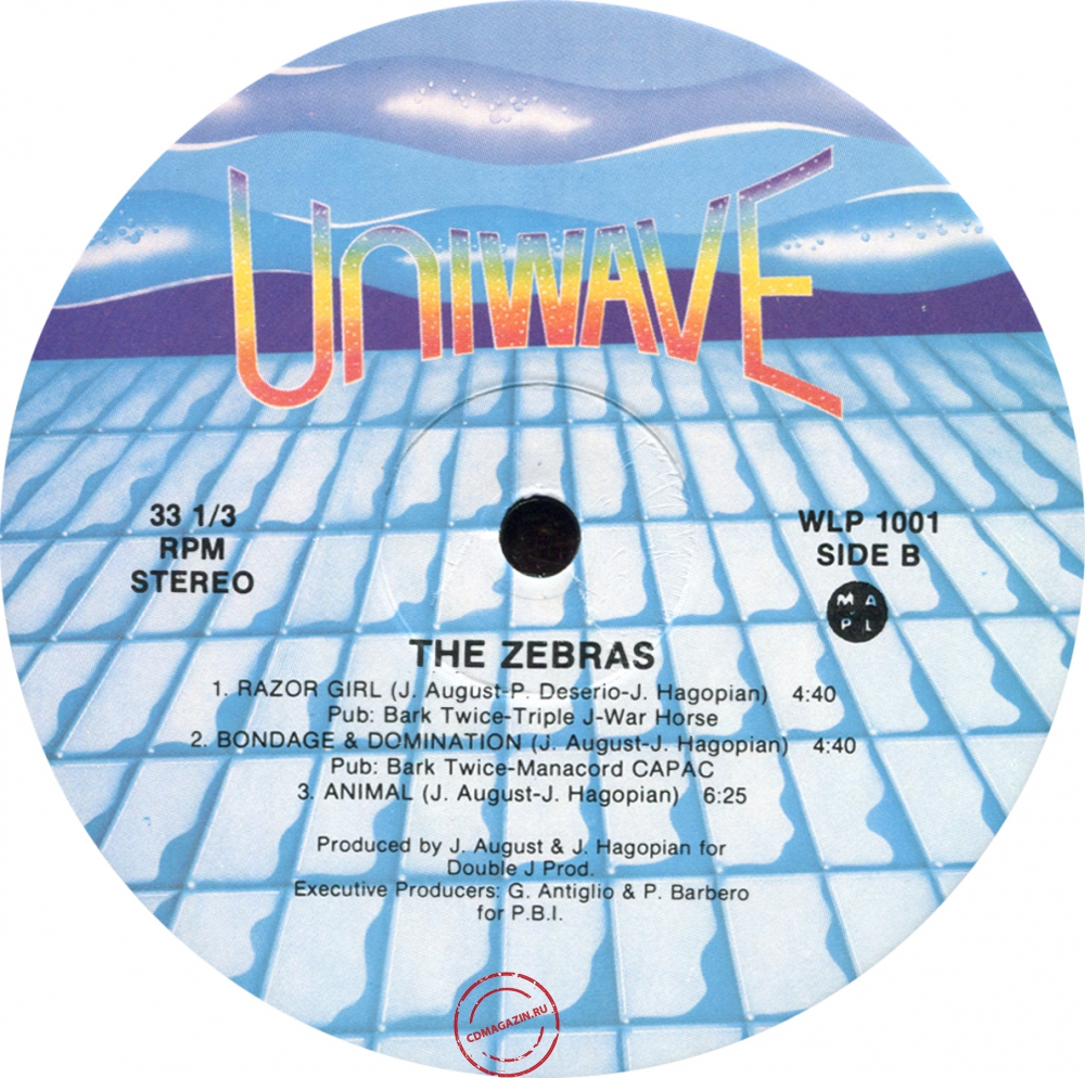 Оцифровка винила: Zebras (1978) Paradise Garage