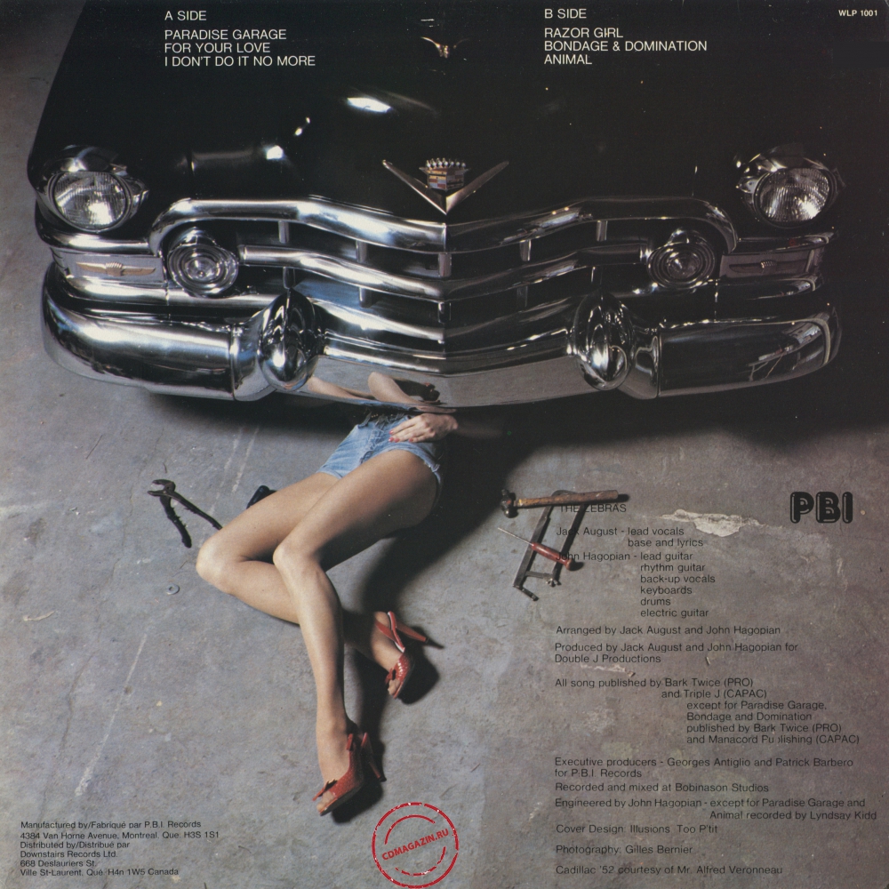 Оцифровка винила: Zebras (1978) Paradise Garage Оцифровка винила: Zebras (1978) Paradise Garage
